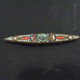 Italian 1920s Mosaic Brooch, Venezia.