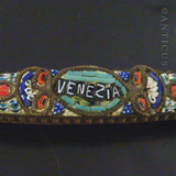 Italian 1920s Mosaic Brooch, Venezia.