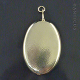 Gold Vermeil Large Locket, Mirror Interior.