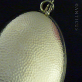 Gold Vermeil Large Locket, Mirror Interior.
