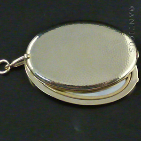 Gold Vermeil Large Locket, Mirror Interior.