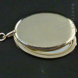 Gold Vermeil Large Locket, Mirror Interior.
