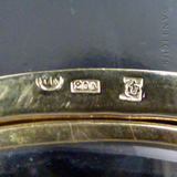 Gold Vermeil Large Locket, Mirror Interior.