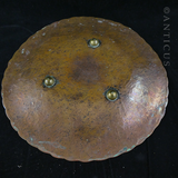 Copper and Silver Middle Eastern Damascene Plate.