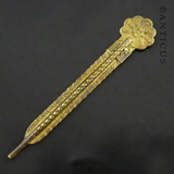 Unusual Retractable Brass and Steel Crochet Hook.