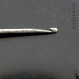 Unusual Retractable Brass and Steel Crochet Hook.