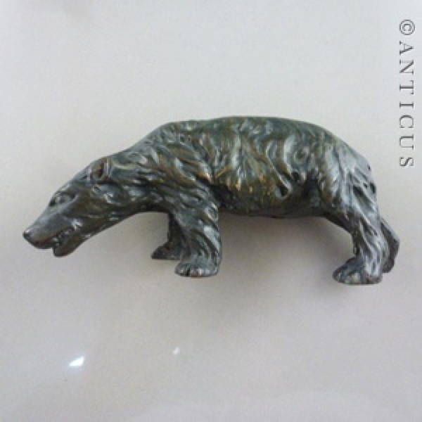 Vintage Bronze Bear Figurine.