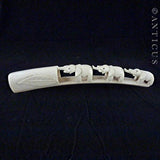 African Carved Tusk.