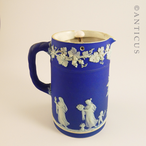 Wedgwood Lidded Pitcher, Mid to Late 1800s.