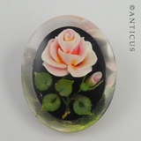 Vintage Lucite Brooch, Rose.
