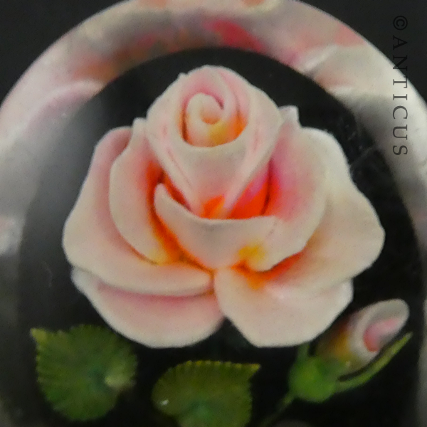 Vintage Lucite Brooch, Rose.