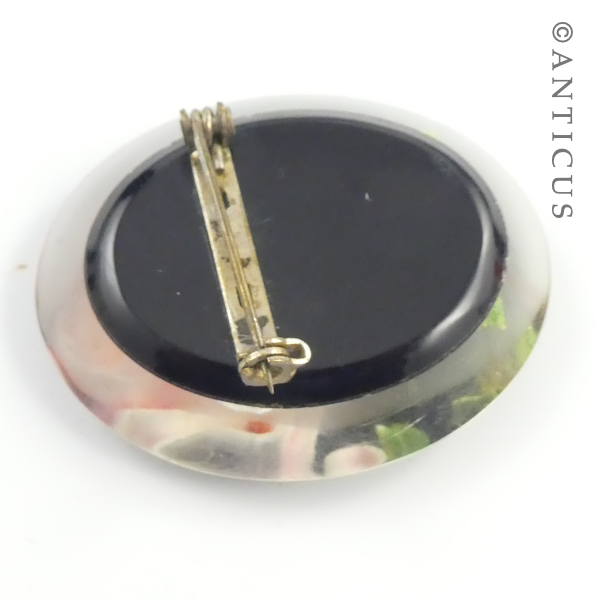 Vintage Lucite Brooch, Rose.