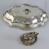 Victorian Entreé Dish and Lid, Silver Plate.