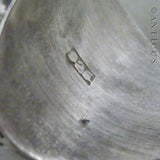 Silver and Agate Vintage Folk Ring.