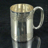 Victorian Christening Mug, Silver Plate.