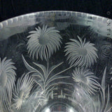 Victorian Celery Vase with Etched Design.