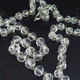 Graduated Strand Crystal Beads on Chain.