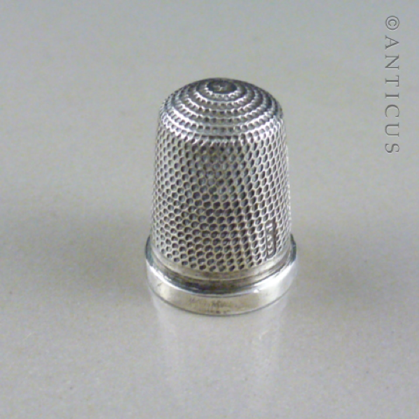 Silver Thimble, Vintage.
