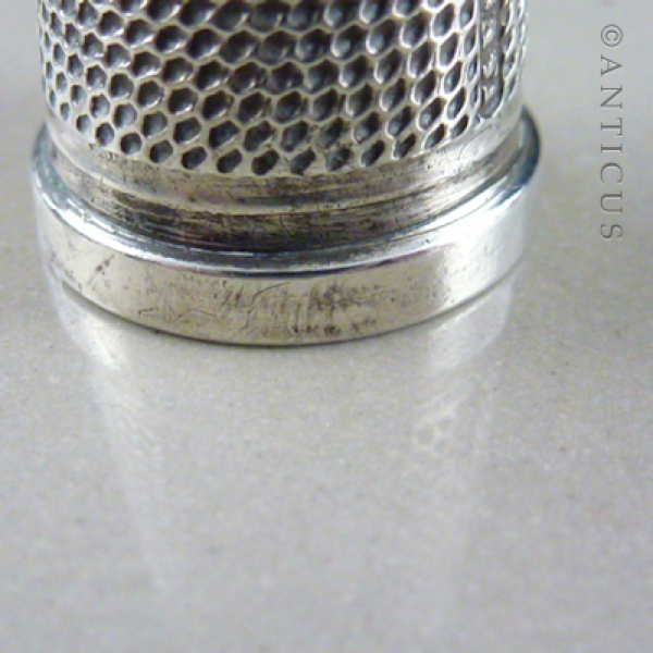 Silver Thimble, Vintage.