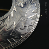 Very Large Victorian Scottish Shawl Brooch.