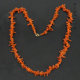 Victorian Coral Twig Necklace.