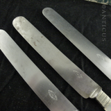 Set of 12 French Steel and Mother of Pearl Knives.