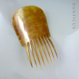 Blonded Tortoiseshell Hair Comb, Large.