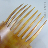 Blonded Tortoiseshell Hair Comb, Large.