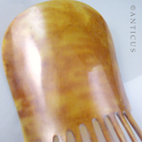 Blonded Tortoiseshell Hair Comb, Large.