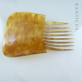 Blonded Tortoiseshell Hair Comb, Large.