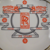 Rolls Royce 75 Years Dish, Royal Crown Derby.