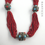 Tribal Coral Necklace with Ball Fittings.