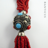 Tribal Coral Necklace with Ball Fittings.