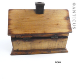 Wooden House Inkwell and Stamp Box.