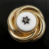 Gold 19th Century Target Brooch.