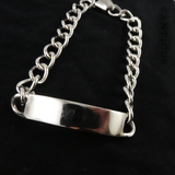 ID Bracelet, Silver Chain and ID Panel.
