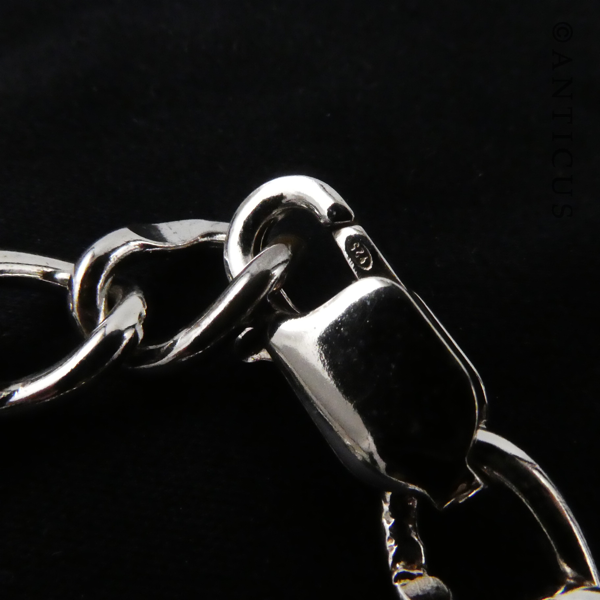 ID Bracelet, Silver Chain and ID Panel.