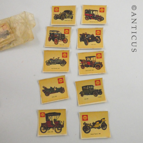 28 Vintage NZ Shell Oil Promotional Transfers, Cars.