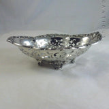 Gorham Antique Sterling Silver Pierced Work Dish.