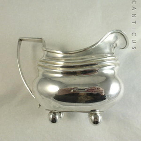 George III Sterling Silver Creamer, London 1809.