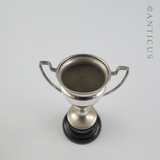 Small Silver Plate Trophy Cup on Stand.