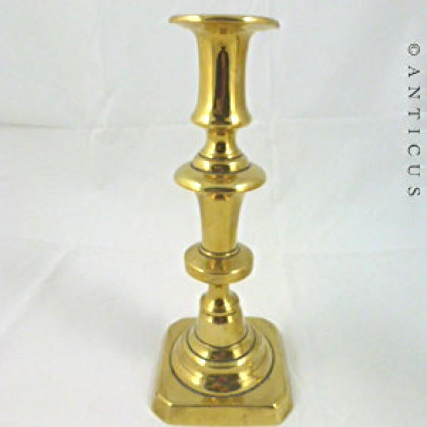 Pair of Victorian Brass Candlesticks.