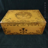 Marquetry Box, 19th Century, Sycamore Wood.