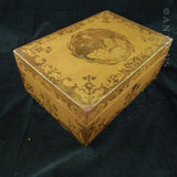 Marquetry Box, 19th Century, Sycamore Wood.
