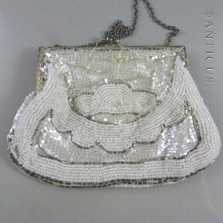 French Beaded Evening Bag, Early 20th Century.