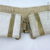 Canvas Soldier or Bandsman's  Belt, Brass Fittings.