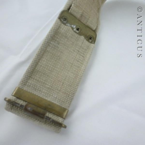 Canvas Soldier or Bandsman's  Belt, Brass Fittings.