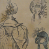 Large Victorian Fashion Print, Framed. 1835.