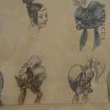 Large Victorian Fashion Print, Framed. 1835.