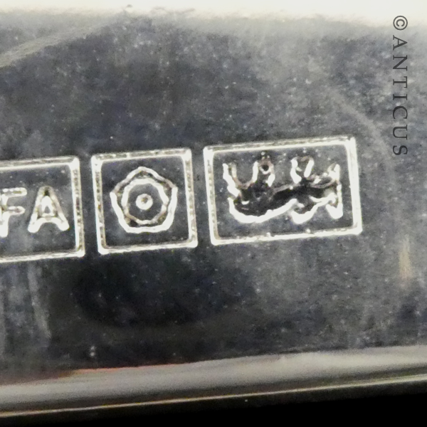 Handsome Three Lions Silver Ingot Key Ring